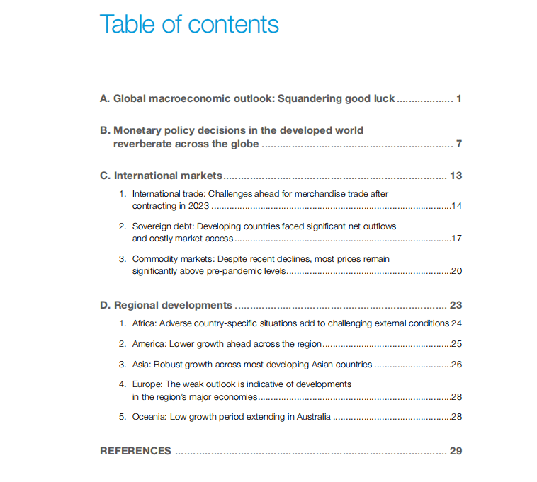 UNCTAD《贸易和发展更新亿博电竞报告》（2024）全球经济增长放缓【可下载】(图2)